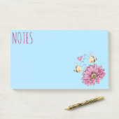 Blume für niedliche Bienen Post-it Klebezettel (Auf Schreibtisch)