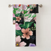 Blume für niedliche Igel Badhandtuch Set (Insitu)
