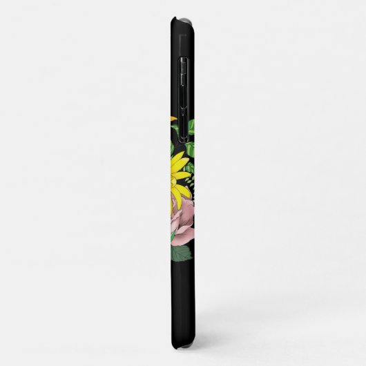 Blume für niedliche Igel Case-Mate iPhone Hülle (Hinten/Links)