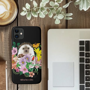 Blume für niedliche Igel Case-Mate iPhone Hülle
