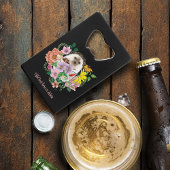 Blume für niedliche Igel Geldbeutel Flaschenöffner