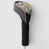 Blume für niedliche Igel Golf Headcover (angewinkelt)