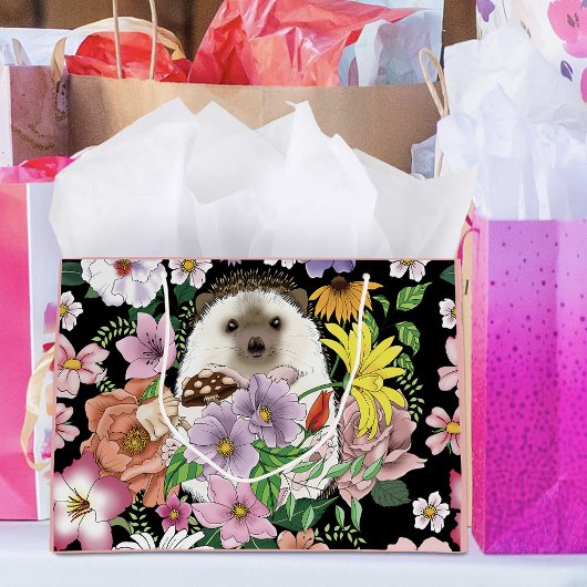 Blume für niedliche Igel Große Geschenktüte