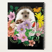 Blume für niedliche Igel Planer (Rückseite)