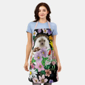 Blume für niedliche Igel Schürze (Getragen)