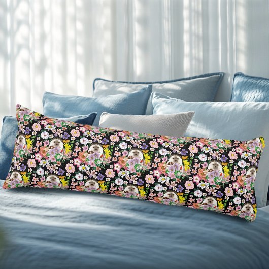 Blume für niedliche Igel Seitenschläferkissen