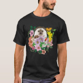 Blume für niedliche Igel T-Shirt (Vorderseite)