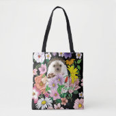 Blume für niedliche Igel Tasche (Vorderseite)