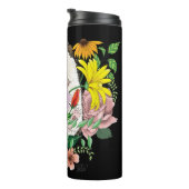 Blume für niedliche Igel Thermosbecher (Nach rechts gedreht)