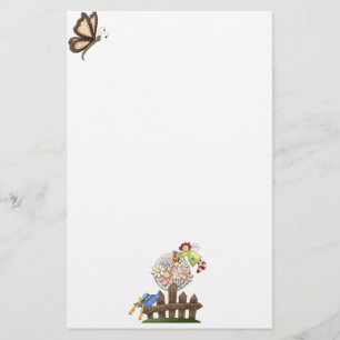 Blume für niedliche Landbewohner Briefpapier