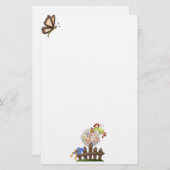 Blume für niedliche Landbewohner Briefpapier (Vorne/Hinten)