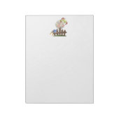 Blume für niedliche Landbewohner Notizblock (Rotiert)