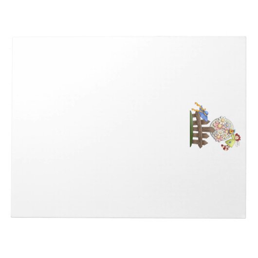 Blume für niedliche Landbewohner Notizblock (Vorderseite)