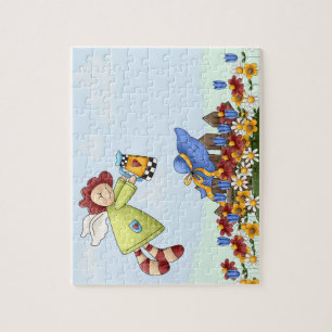 Blume für niedliche Landbewohner Puzzle