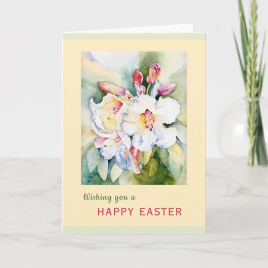 Blume für Ostern, Wasserfarbe, 12x18 Karte (Vorderseite)