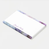 Blume für personalisiertes Handskripttext Post-it Klebezettel (angewinkelt)