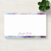 Blume für personalisiertes Handskripttext Post-it Klebezettel (Büro)