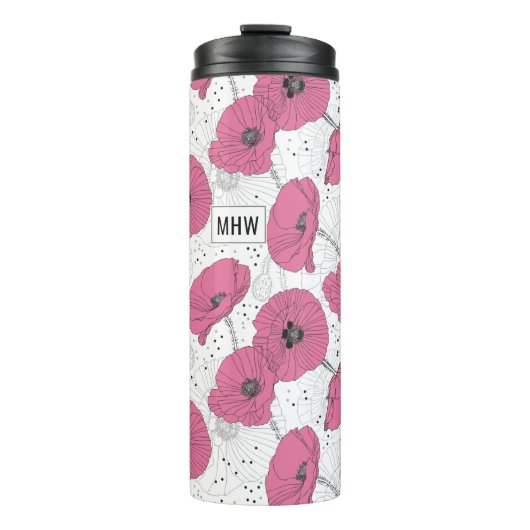 Blume für Poppen Thermosbecher (Vorderseite)