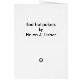 Blume für Red Hot Poker (Hinten)