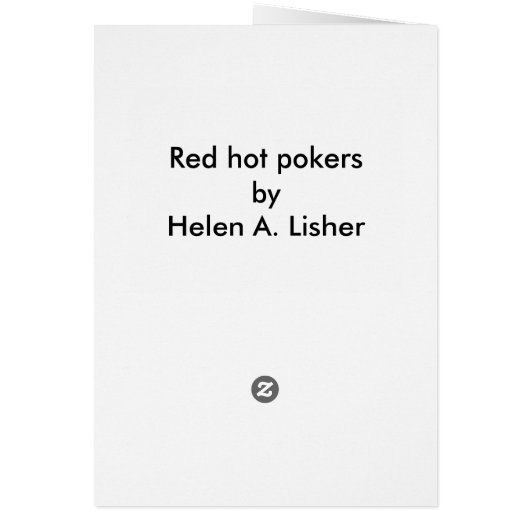 Blume für Red Hot Poker (Hinten)