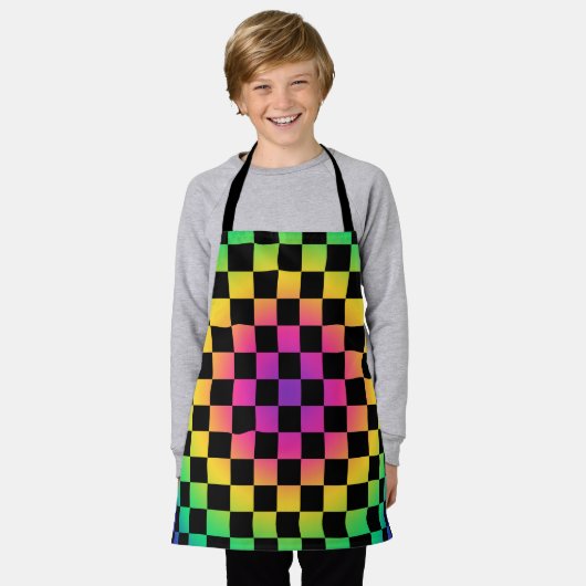 Blume für Regenbogen an der Tafel Schürze (Getragen)