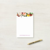 Blume für Rose mit Blumenwasser Vorlage farbig Post-it Klebezettel (Auf Schreibtisch)