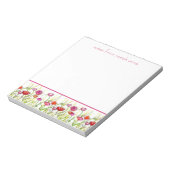 Blume für Rote Mohnblumen Notizblock (Rotiert)