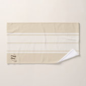 Blume für rustikale Baumwolle und Anfangsbuchstabe Badhandtuch Set (Handtuch)