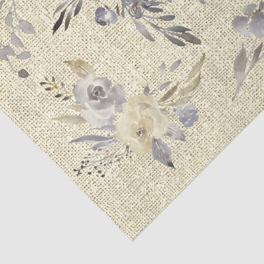 Blume für rustikale Leinen Seidenpapier (Ausschnitt)