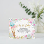 Blume für Säuglinge und Kleinkinder Einladungspostkarte (Stehend Vorderseite)