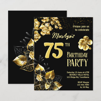 Blume für Schwarz und Gold
