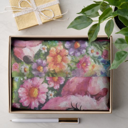 Blume für Schweine Seidenpapier (Geschenk)