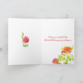 Blume für Sie am Geburtstag Karte (Innenseite)