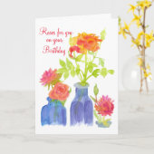 Blume für Sie am Geburtstag Karte (Gelbe Blume)