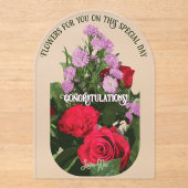 Blume für Sie - Celebration Card Acryleinladungen (Vorderseite)