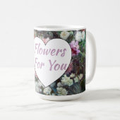 Blume für Sie Kaffeetasse (VorderseiteRechts)