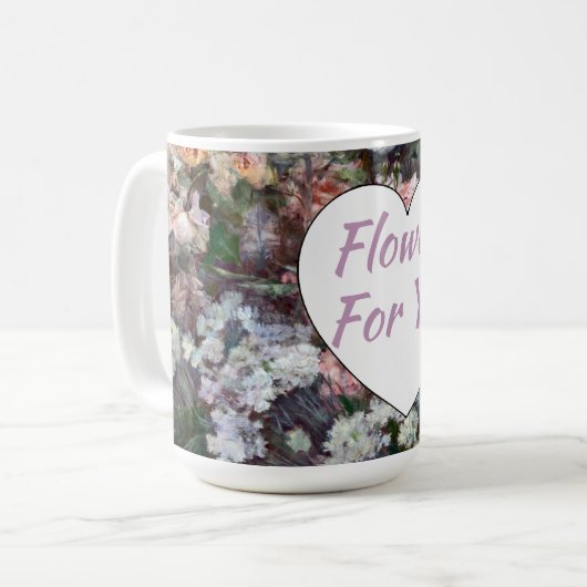 Blume für Sie Kaffeetasse (Vorderseite Links)