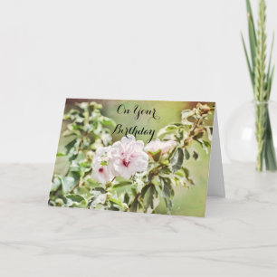 Blume für Soft Hibisken Geburtstagskarte Karte