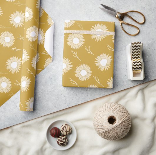 Blume für Sonnenblumen Geschenkpapier (Kunsthandwerk)