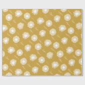 Blume für Sonnenblumen Geschenkpapier (Flach)