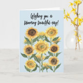 Blume für Sonnenblumen Karte (Gelbe Blume)