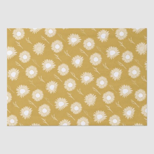 Blume für Sonnenblumen Seidenpapier (Vorderseite)