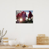 Blume für Sonnenuntergang* Poster (Küche)