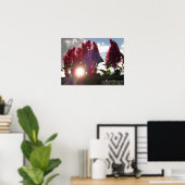 Blume für Sonnenuntergang* Poster (Heimbüro)