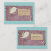 Blume für Spitzengesteppte Beere Visitenkarte (Vorne/Hinten)