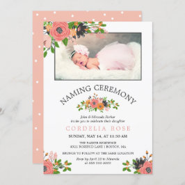 Blume für Süße Herbst| Foto der Namenszeremonie Einladung