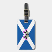 Blume für Thistle in Schottland/Kennzeichen von Sa Gepäckanhänger (Vorderseite vertikal)