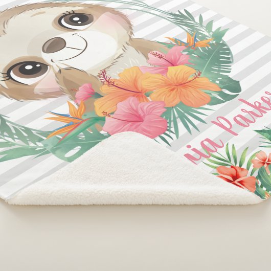 Blume für tropische Grenzen Hibisken Sherpadecke (3/4)