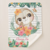 Blume für tropische Grenzen Hibisken Sherpadecke (Vorderseite)