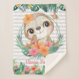 Blume für tropische Grenzen Hibisken Sherpadecke